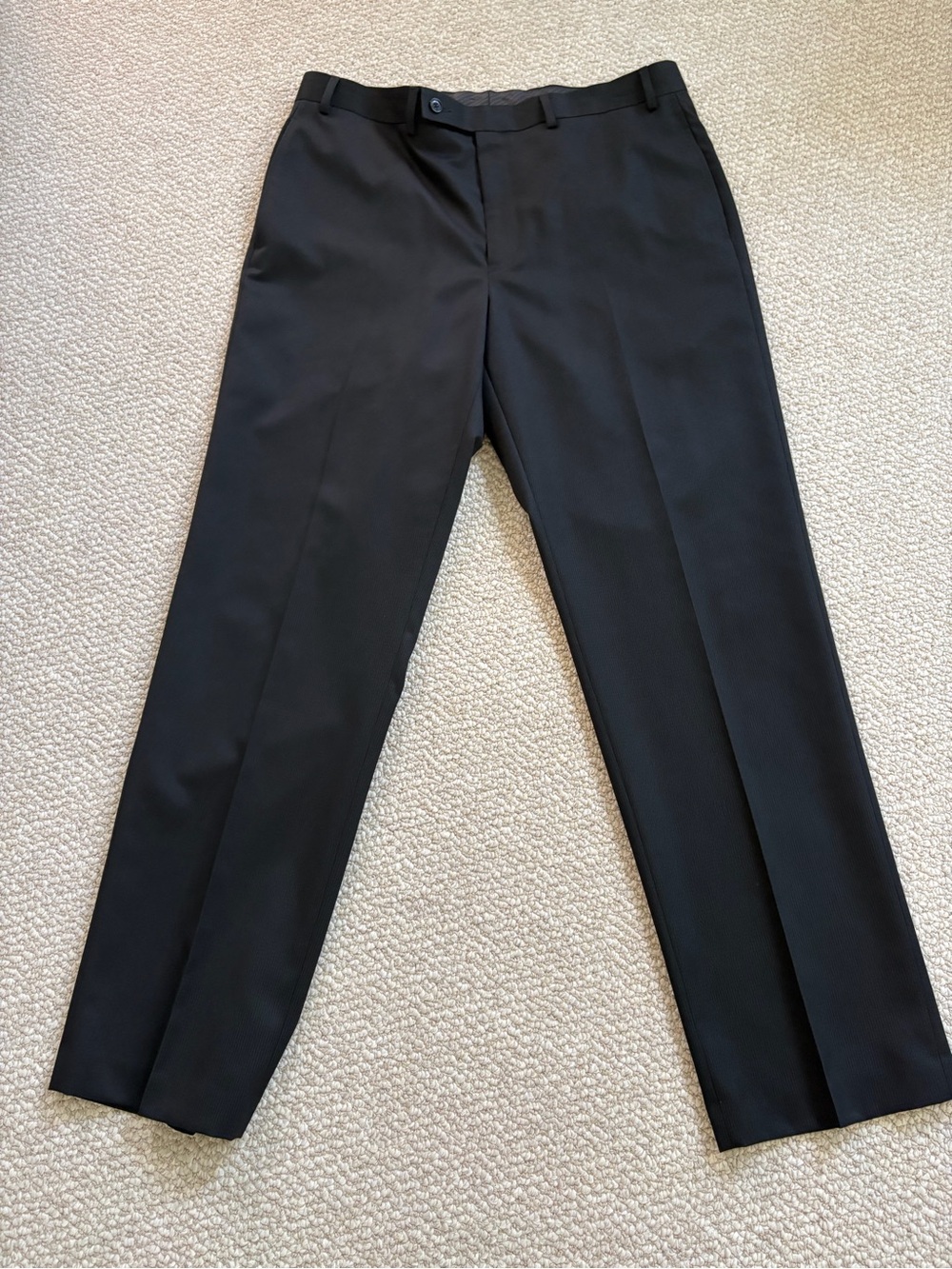 Calvin Klein Men’s 36x32 Classic Black Dress Pants - Flexible Fabric